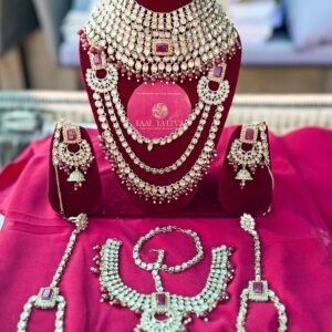 Bridal Jewellery Set Maroon