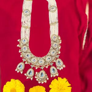 Kundan Moti Jewellery white