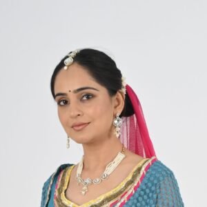 Kundan with Moti Necklace Set for Kathak