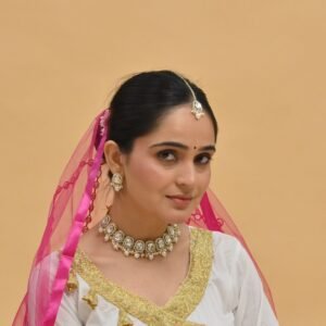 Polki and Kundan Necklace Set for Kathak